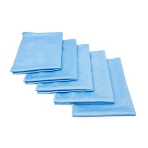 BFT-GLS-003_1 Blue Diamond-Weave Glass Towel 5-Pack